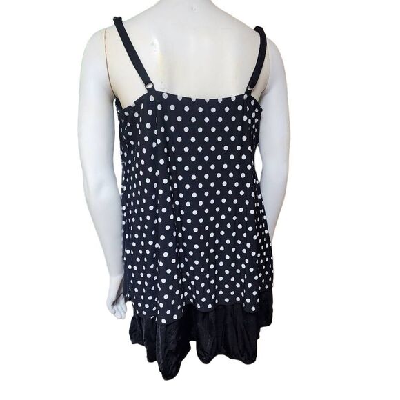 Longitude Many Moons Black & White Ruffle One-Piece Swimsuit (18) - Picture 6 of 7
